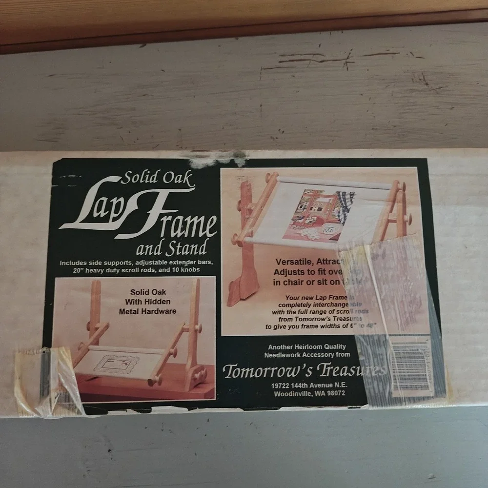Solid Oak Lap Frame and Stand Needlepoint Cross Stitch Tomorrows Treasures